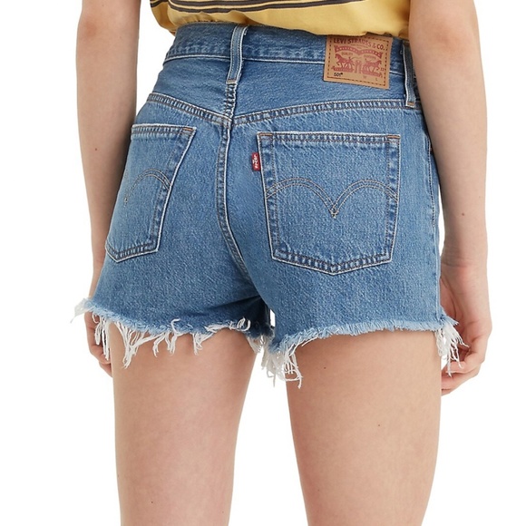 Levi's 501 Original Shorts Blue 28 - Picture 2 of 5